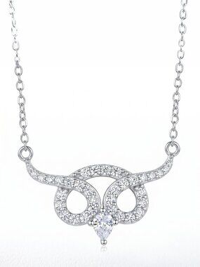 Silver Owl Necklace - 925 Sterling Silver, 2019 Charmed Aroma Owl Collection
